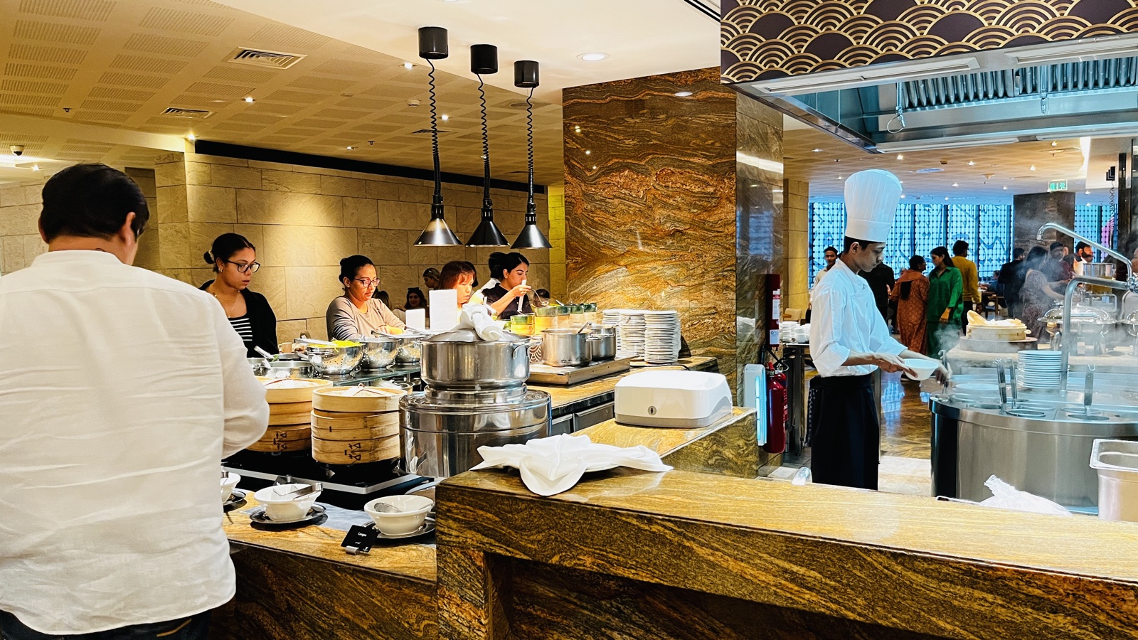 Breakfast buffet at JW Marriott Marquis Dubai