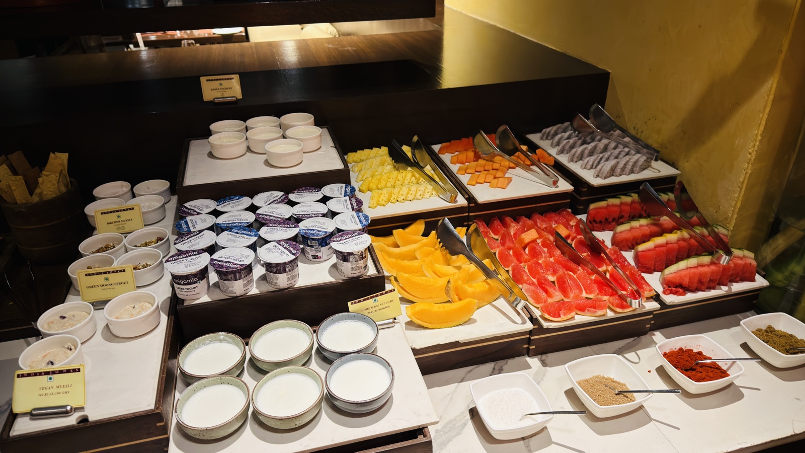 Breakfast buffet at Trident Nariman Point Mumbai