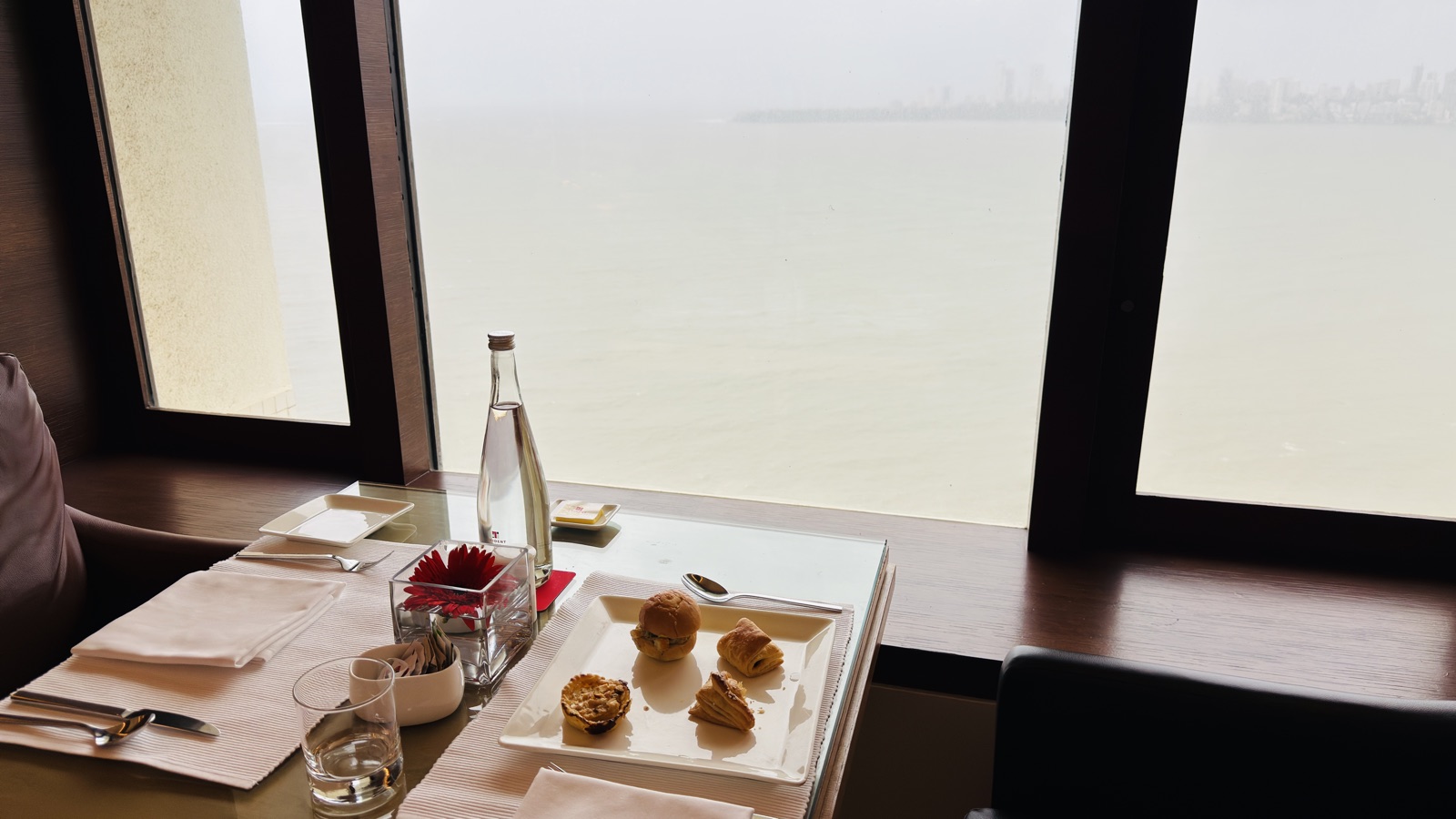 Club Lounge at Trident Nariman Point Mumbai with Marine Drive views and evening service